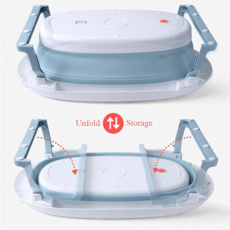 Folding Baby Bathtub with Temperature Sensor, Nonslip Base, BPA-Free, for Newborns and Toddlers Price in Pakistan | LAPTAB