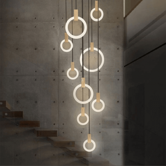 Dual LED Ring Light Nordic Style Soft Eye-Friendly Lighting for Home and Dining Room Price in Pakistan | LAPTAB