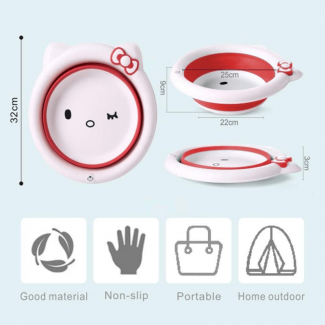 Foldable Baby Washbasin BPA-Free Silicone Portable Washing Basin for Travel Price in Pakistan | LAPTAB