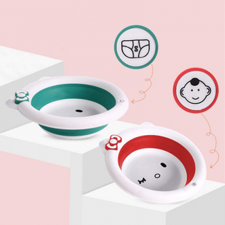 Foldable Baby Washbasin BPA-Free Silicone Portable Washing Basin for Travel Price in Pakistan | LAPTAB