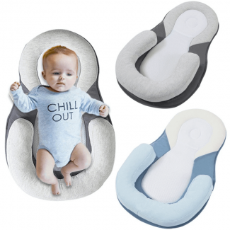 Newborn Baby Head Shape Pillow with Breathable Fabric for Comfortable Sleep Price in Pakistan | LAPTAB