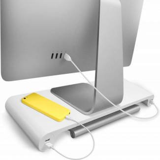 Space Bar Mounting Stand for Computer with Keyboard Storage up to 18
