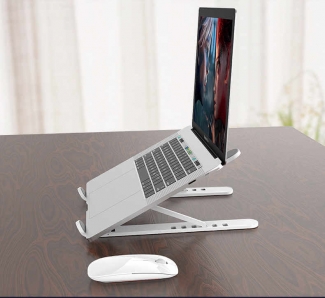 Portable Laptop Stand with Movable Ledge, Lightweight ABS, Heat-Reducing, Ergonomic Design Price in Pakistan | LAPTAB