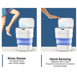 Smart Sensor Folding Trash Can with Infrared Motion Detection and Manual Override Price in Pakistan | LAPTAB