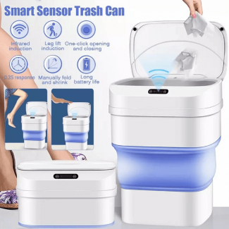 Smart Sensor Folding Trash Can with Infrared Motion Detection and Manual Override Price in Pakistan | LAPTAB
