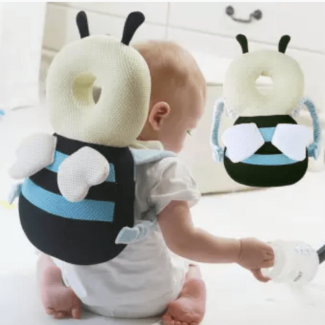 Baby Drop Resistance Headrest Pillow Butterfly Shape with Soft PP Cotton and Comfortable Straps