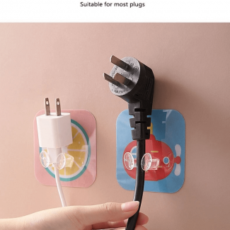 Wall Mounted Sticky Hook for Power Plugs ? Durable PVC, No Wall Damage, 1pc Price in Pakistan | LAPTAB