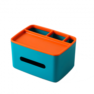 Desktop Tissue Box and Organizer with Divided Compartments for Office and Home Use Price in Pakistan | LAPTAB