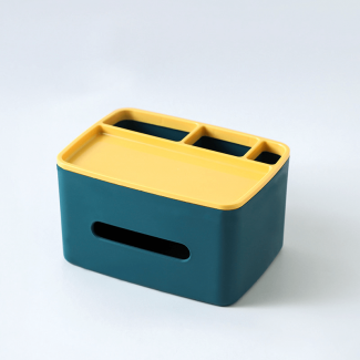 Desktop Tissue Box and Organizer with Divided Compartments for Office and Home Use Price in Pakistan | LAPTAB