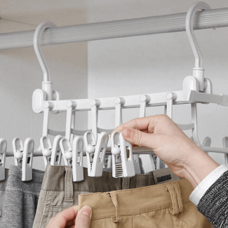 6 Layers Clothing Hanger with Double Hooks for Space-Saving Wardrobe Organization Price in Pakistan | LAPTAB