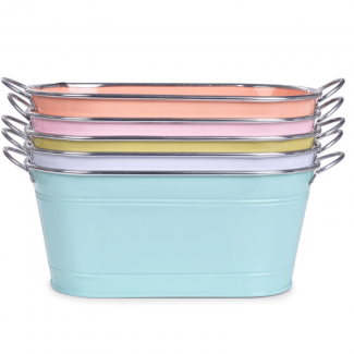 Stainless Steel Flower Pot with Handles 13cm, Watertight, Classic Design for Home Plants Price in Pakistan | LAPTAB