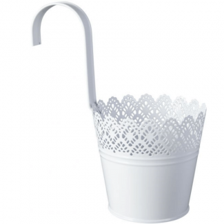 Stainless Steel Hanging Flower Pot 13cm for Indoor and Outdoor Plants Price in Pakistan | LAPTAB