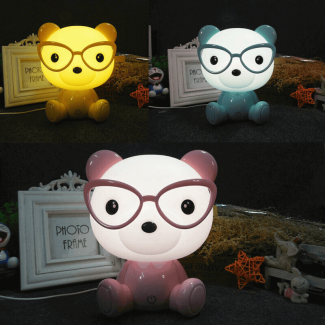 Lovely Cartoon Bear LED Night Light for Children with Adjustable Brightness and Safe Materials Price in Pakistan | LAPTAB
