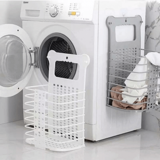 Foldable Bathroom Hanging Mesh Laundry Basket Wall-Mounted Space Saver Organizer Price in Pakistan | LAPTAB