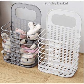 Foldable Bathroom Hanging Mesh Laundry Basket Wall-Mounted Space Saver Organizer Price in Pakistan | LAPTAB