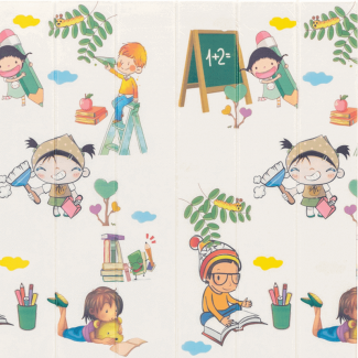 Kids Room Wall Panel Sheets 8mm Thick with 38 Cartoon Decals, Peel and Stick Price in Pakistan | LAPTAB