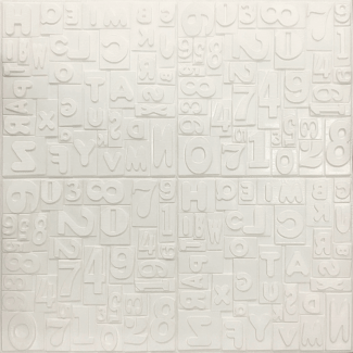 3D Alphabets Numbers Wall Panel Sheets