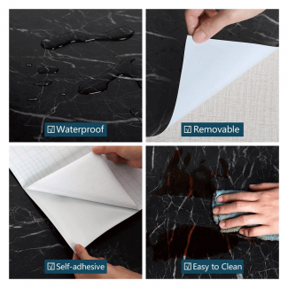 Furniture PVC Marble Wallpaper 60x200cm - Self Stick, Waterproof, Eco-Friendly Price in Pakistan | LAPTAB