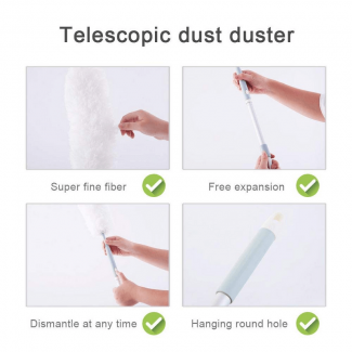Extendable Hand Duster with Microfiber Head, 360? Cleaning, Adjustable Rod Price in Pakistan | LAPTAB