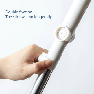 360 Rotation Floor Brush with Telescopic Handle, 2 Heads Brush and Wiper Blade Price in Pakistan | LAPTAB