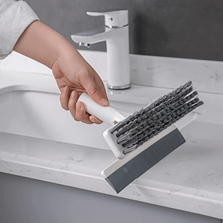 360 Rotation Floor Brush with Telescopic Handle, 2 Heads Brush and Wiper Blade Price in Pakistan | LAPTAB