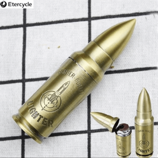 Creative High Quality Metal Bullet Inflatable Windproof Lighter Portable Pendant Accessory Price in Pakistan | LAPTAB