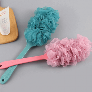 Gentle Back Scrubber Shower Pouf with Soft Mesh for Effective Cleaning and Massage Price in Pakistan | LAPTAB