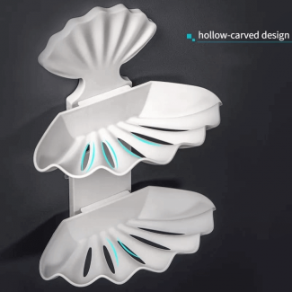 Wall Mounted Bathroom Soap Holder with Dual-Layer Design, No Drilling Required Price in Pakistan | LAPTAB