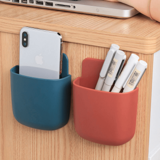 Wall-Mounted Punch-Free Storage Box with Charging Port for Phones and Remotes Price in Pakistan | LAPTAB