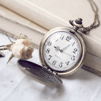 Alice Wonderland Pocket Watch with Chain, Quartz Vintage Style Necklace Price in Pakistan | LAPTAB