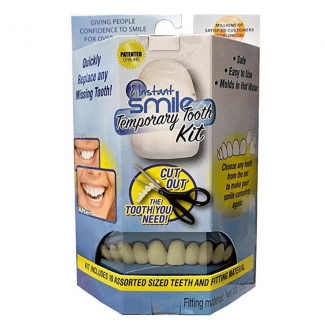 Temporary Replacement Tooth Kit for Missing Upper or Lower Tooth, Safe and Realistic Price in Pakistan | LAPTAB