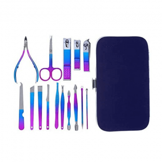15 Pcs Stainless Steel Manicure Pedicure Set with Eyebrow and Exfoliating Tools Price in Pakistan | LAPTAB