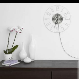 Modern Arabic Numerals LED Wall Clock with Remote-Controlled Color Lighting Price in Pakistan | LAPTAB
