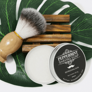 60g Mint Handmade Shaving Soap for Men with Organic Oils and Refreshing Lather Price in Pakistan | LAPTAB