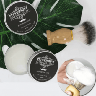 60g Mint Handmade Shaving Soap for Men with Organic Oils and Refreshing Lather Price in Pakistan | LAPTAB