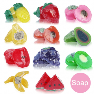 Fruit Soap Multiple Fruits - Handmade Detox Soap for Face, Hair, and Bath Cleansing