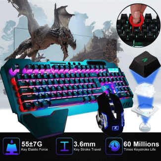 Wireless Gaming Keyboard and Mouse Combo with RGB Backlight and Anti-Ghosting Keys Price in Pakistan | LAPTAB