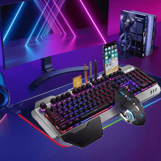 Wireless Gaming Keyboard and Mouse Combo with RGB Backlight and Anti-Ghosting Keys Price in Pakistan | LAPTAB