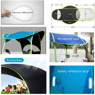 Electric Bike Rain Cover and Sunshade with Waterproof and Thermal Reflective Protection Price in Pakistan | LAPTAB
