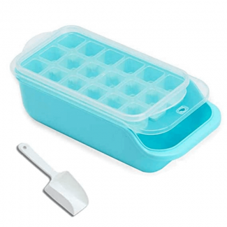 Silicone Ice Cube Trays with Lid and Storage Box