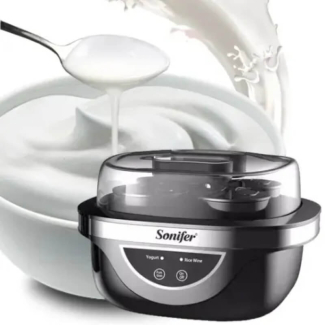 Sonifer Yogurt Maker Stainless Steel Body with Adjustable Heating 37-43?C