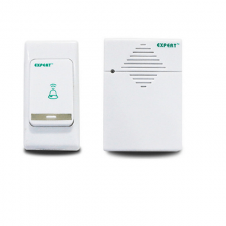 Wireless Digital Door Chime E-2107 with Ding Dong Melody, Wireless, Long-Range, Easy Install