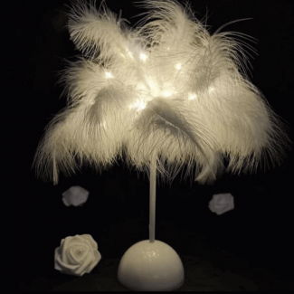 Feather Table Lamp Warm Light with Eye-Soothing LEDs and Long-Lasting Battery Price in Pakistan | LAPTAB