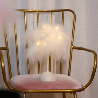 Feather Table Lamp Warm Light with Eye-Soothing LEDs and Long-Lasting Battery Price in Pakistan | LAPTAB