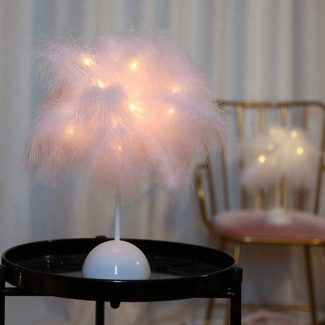 Feather Table Lamp Warm Light with Eye-Soothing LEDs and Long-Lasting Battery Price in Pakistan | LAPTAB