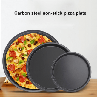 3 Pcs Nonstick Pizza Pan Set - 11, 10 & 9 Inch Durable Round Pans Price in Pakistan | LAPTAB
