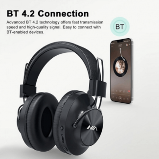 Nia S4000 Bluetooth Headset with Wireless/Wired Connection, FM Radio, 8-Hour Playtime Price in Pakistan | LAPTAB