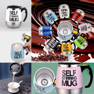 Self-Stirring Coffee Mug with Sealing Lid, Quiet Motor, and Even Mixing Price in Pakistan | LAPTAB