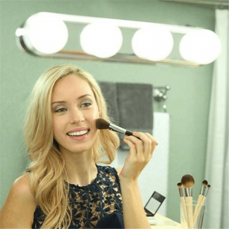 Portable LED 4 Bulbs Makeup Mirror Light with Suction Cups, Cordless and Long-Lasting Price in Pakistan | LAPTAB