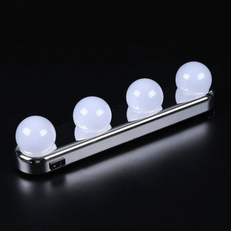 Portable LED 4 Bulbs Makeup Mirror Light